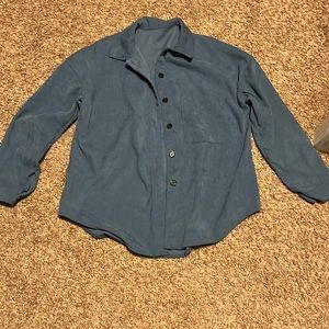 Blue corduroy button up